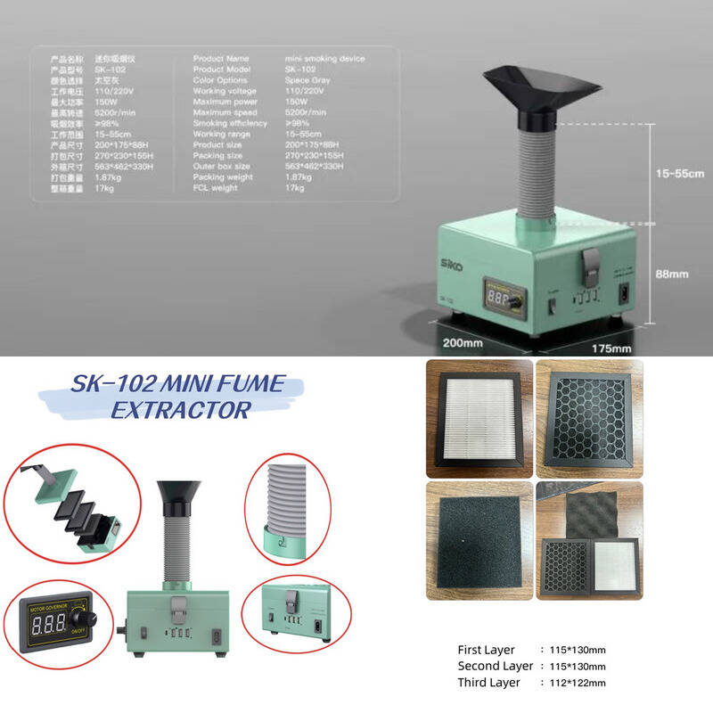 Workshop Tools Uses - Professional Soldering Smoke Extractor Equipped with