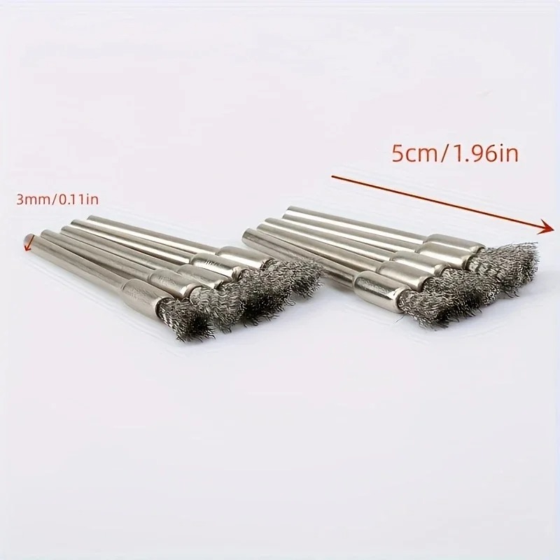 Workshop Cleaning Tools - 10Pcs Stainless Steel Wire Brushes with