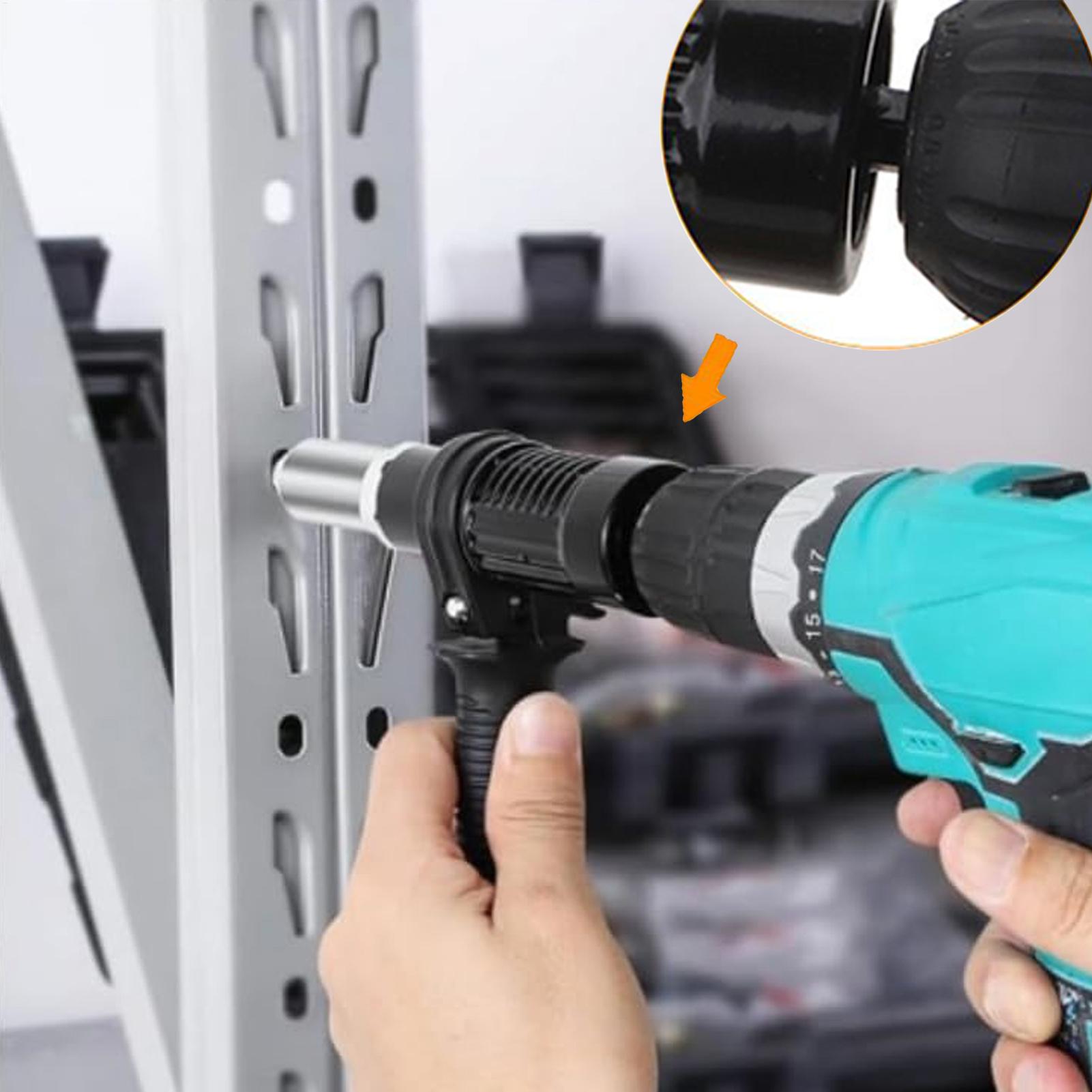 Power Tools In Workshop - Rivet Adapter For Drill Power Drilling