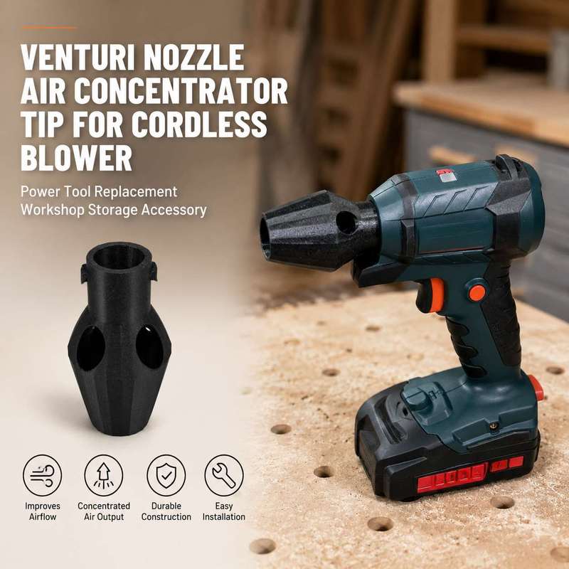 Power Tools In Workshop - Venturi Nozzle Air Concentrator Tip For