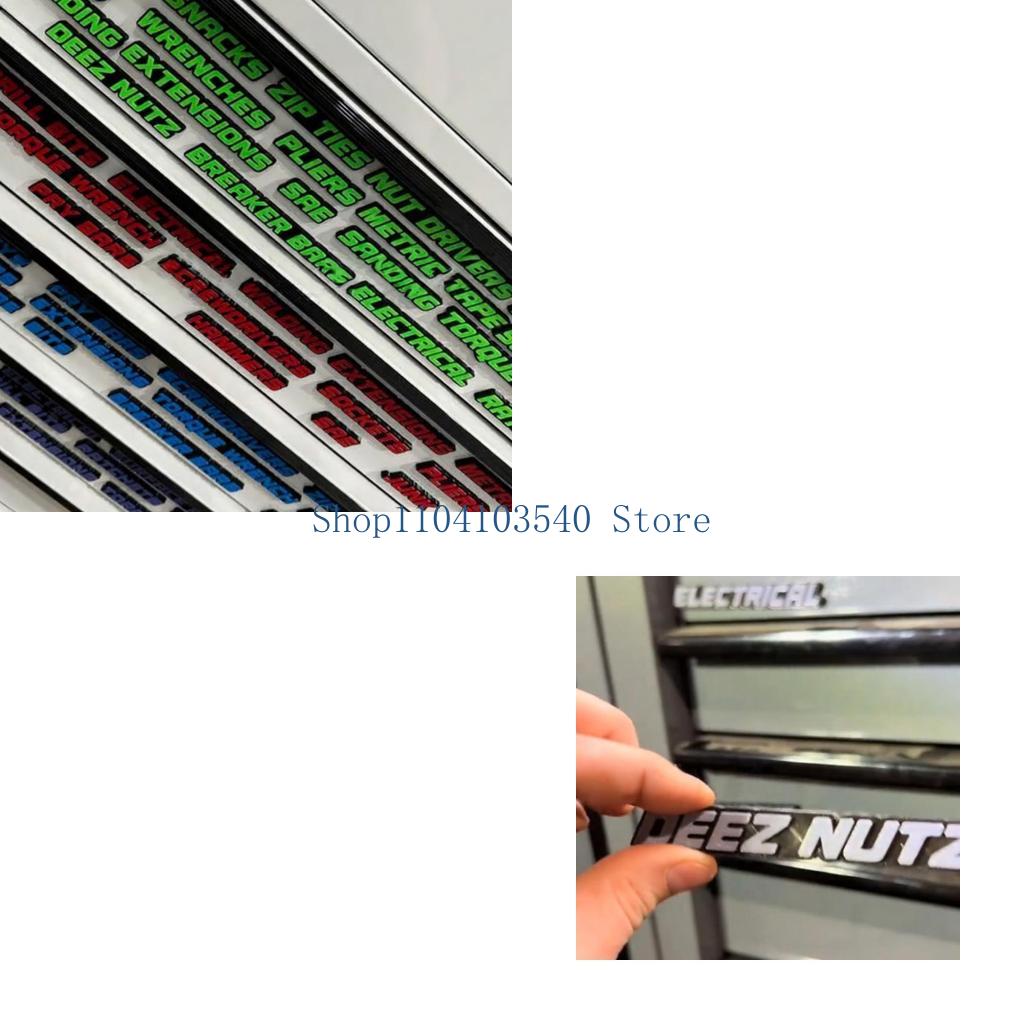 Workshop Tools With Name - 02DC Workshop Drawer Labels Raised Polylactic