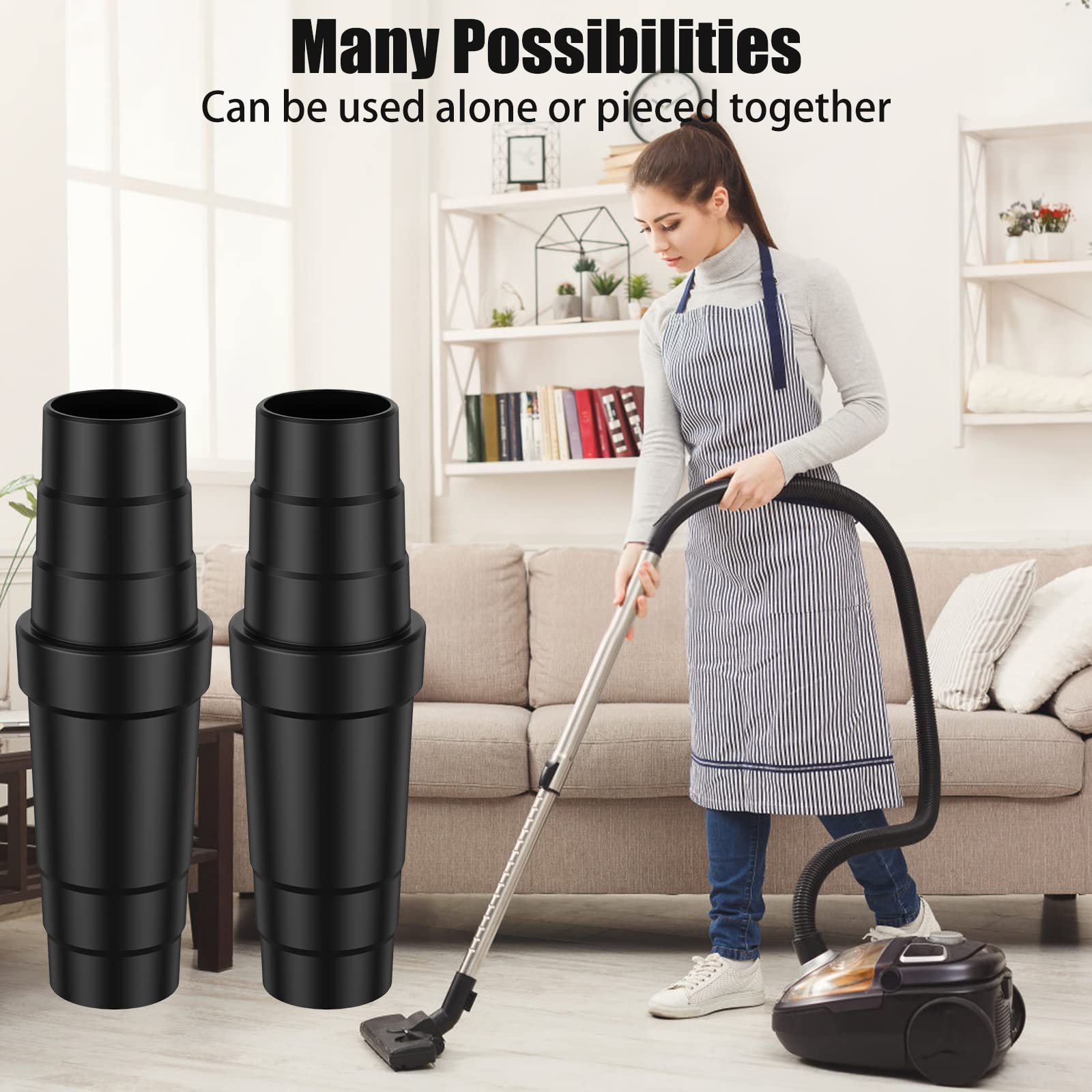 Power Tools In Workshop - Airtight Universal Vacuum Hose Adapter Connector