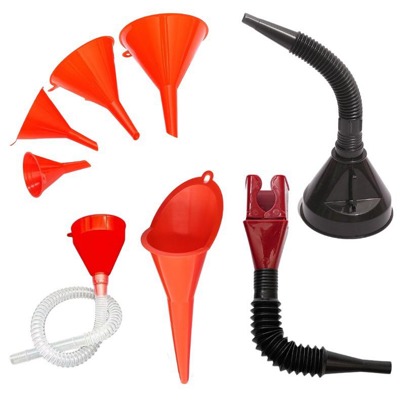 Workshop Tools Uses - Car Plastic Funnel Set 8 Pieces