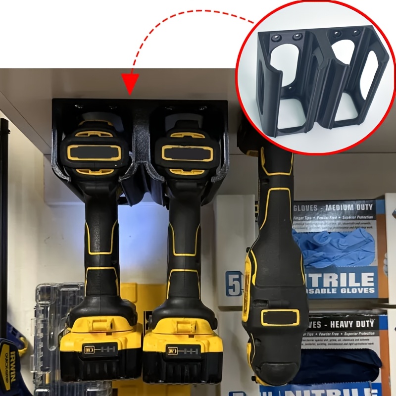 Power Tools In Workshop - Tool Storage Rack Wall-Mounted Power Tool
