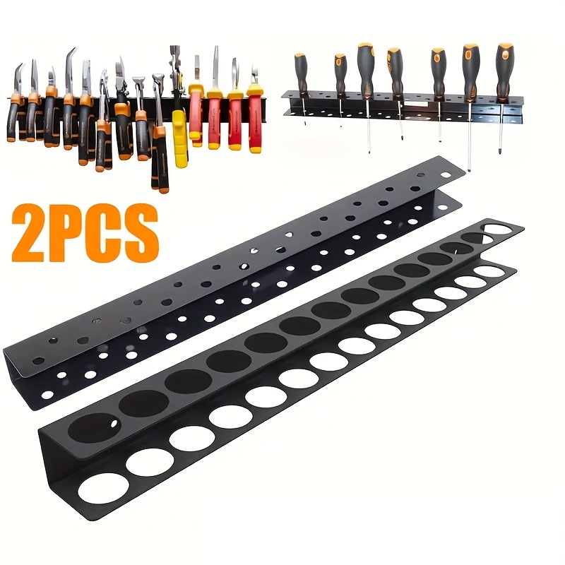 Workshop Tools Display - Steel Wall Mount Screwdriver Wrench Holder
