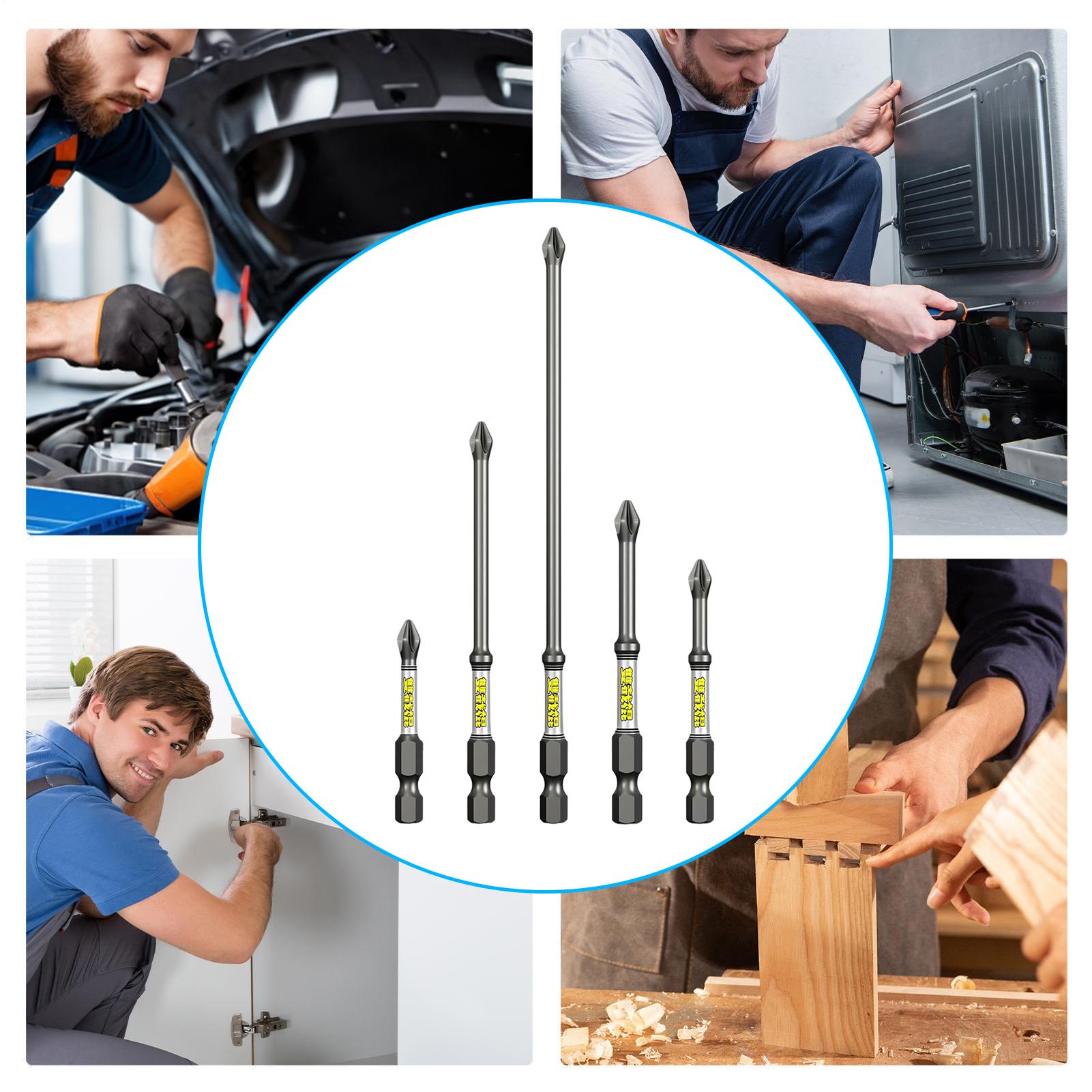 Drill Screwdriver Bit Set 5-Pi - Tools In The Workshop recension och pris