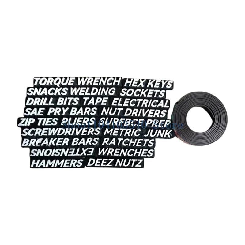02DC Workshop Drawer Labels Ra - Workshop Tools With Name recension och pris