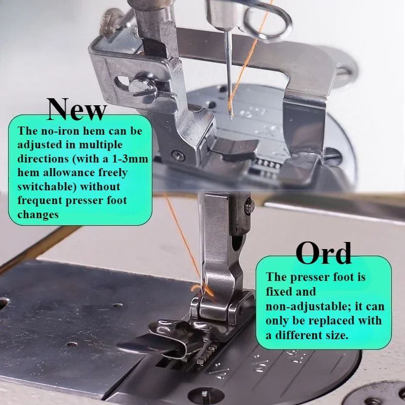 Adjustable No-Iron Hemmer Foot - Workshop Tools Machine recension och pris
