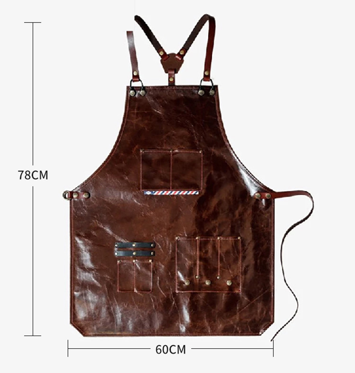 Men's Leather Work Apron with  - Workshop Cleaning Tools recension och pris