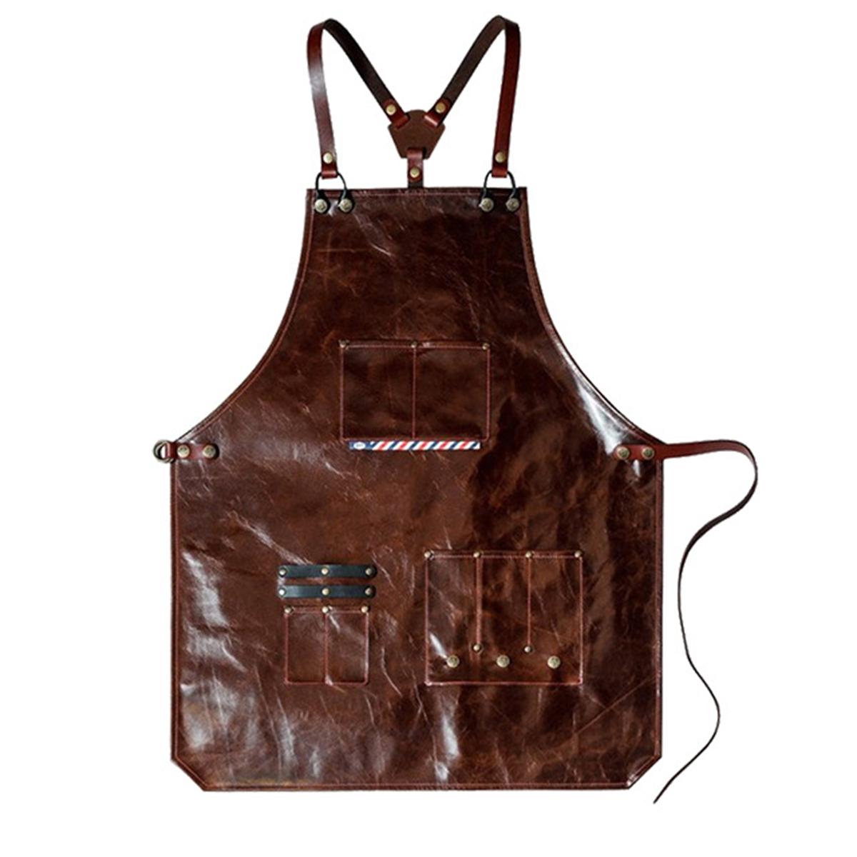 Men's Leather Work Apron with  - Workshop Cleaning Tools recension och pris