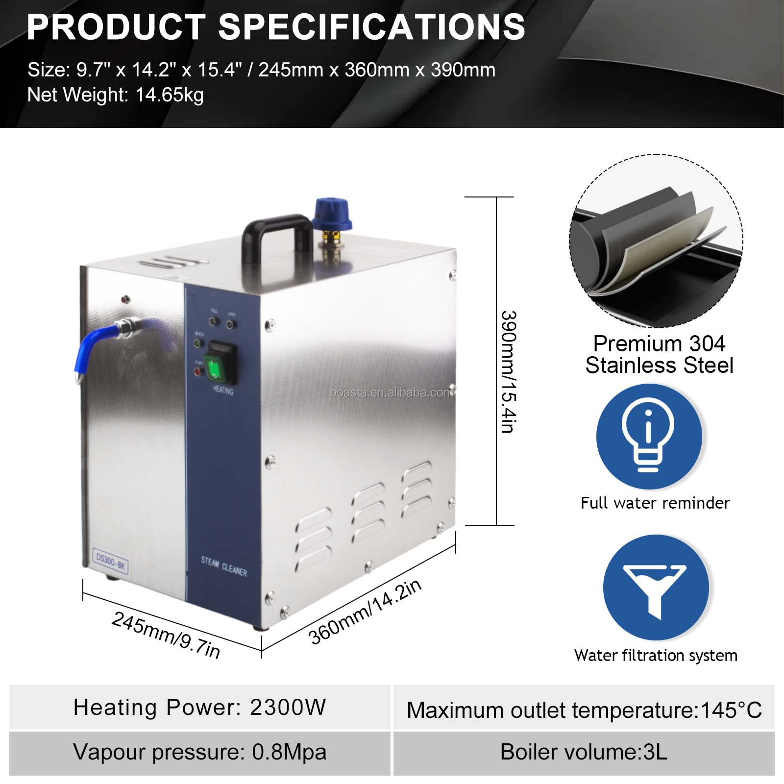 DS300-8K Jewelry Steam Cleaner - Workshop Tools Steam recension och pris