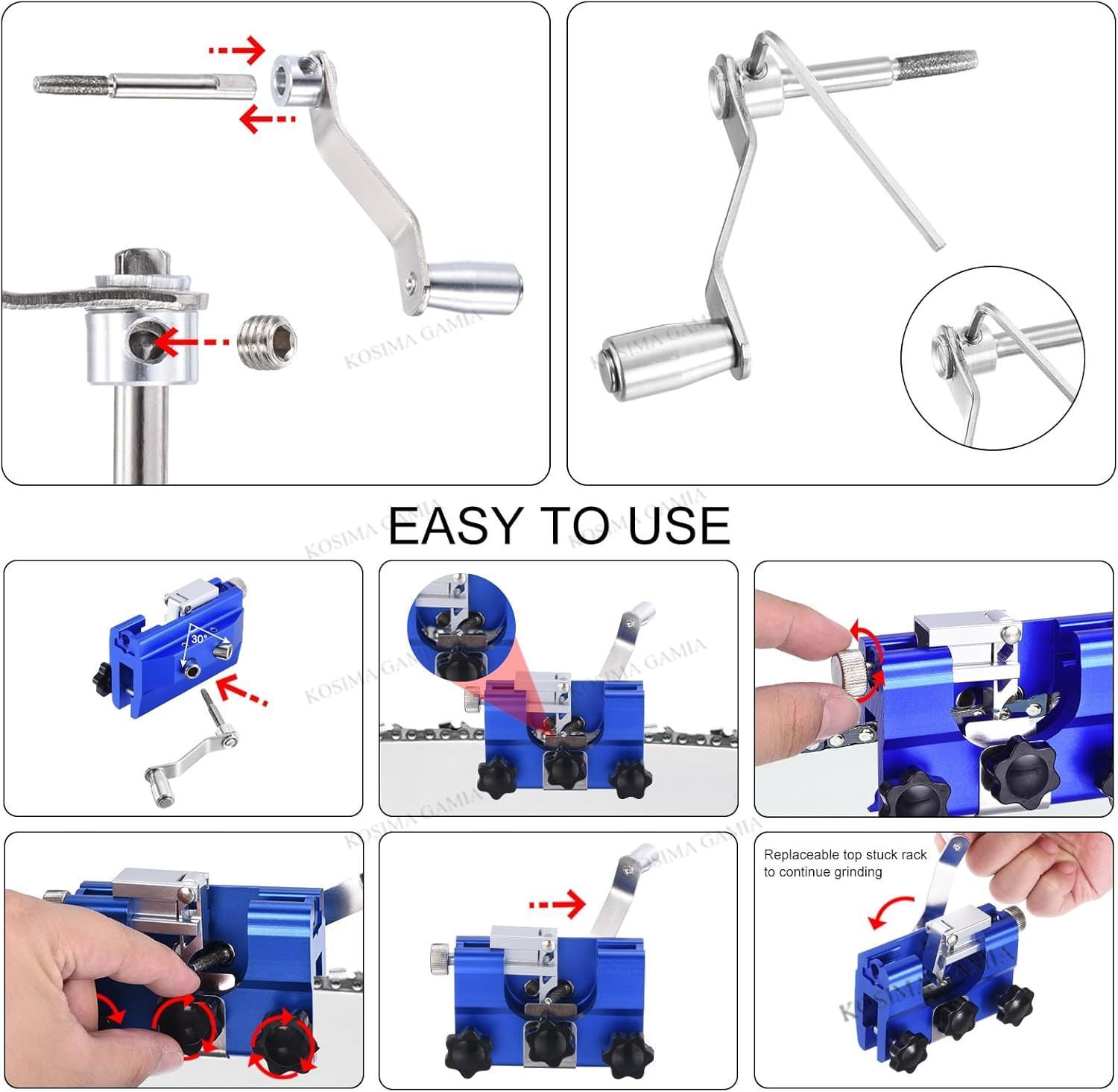 Portable Manual Chain Saw Blad - Workshop Tools Machine recension och pris