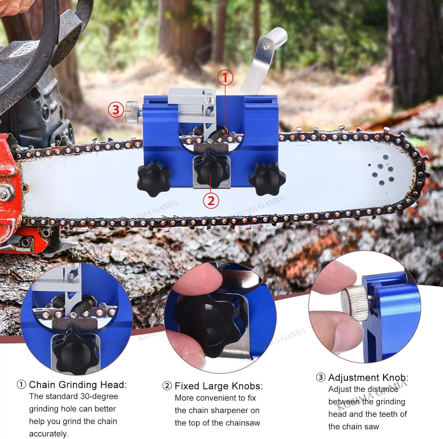 Portable Manual Chain Saw Blad - Workshop Tools Machine recension och pris