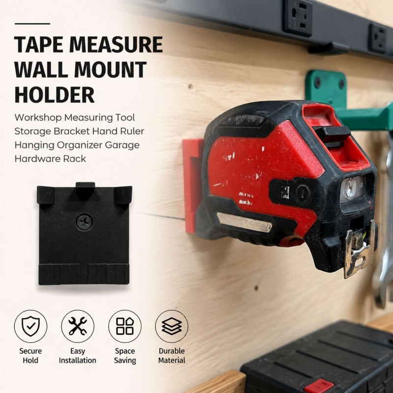 Tape Measure Wall Mount Holder - Workshop Tools Hanging recension och pris