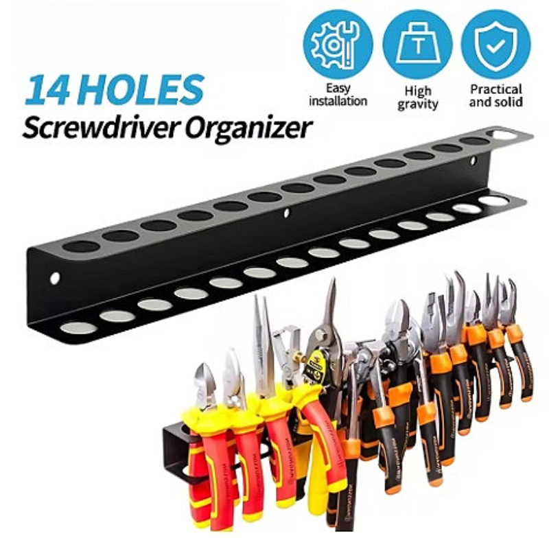 Steel Wall Mount Screwdriver W - Workshop Tools Display recension och pris