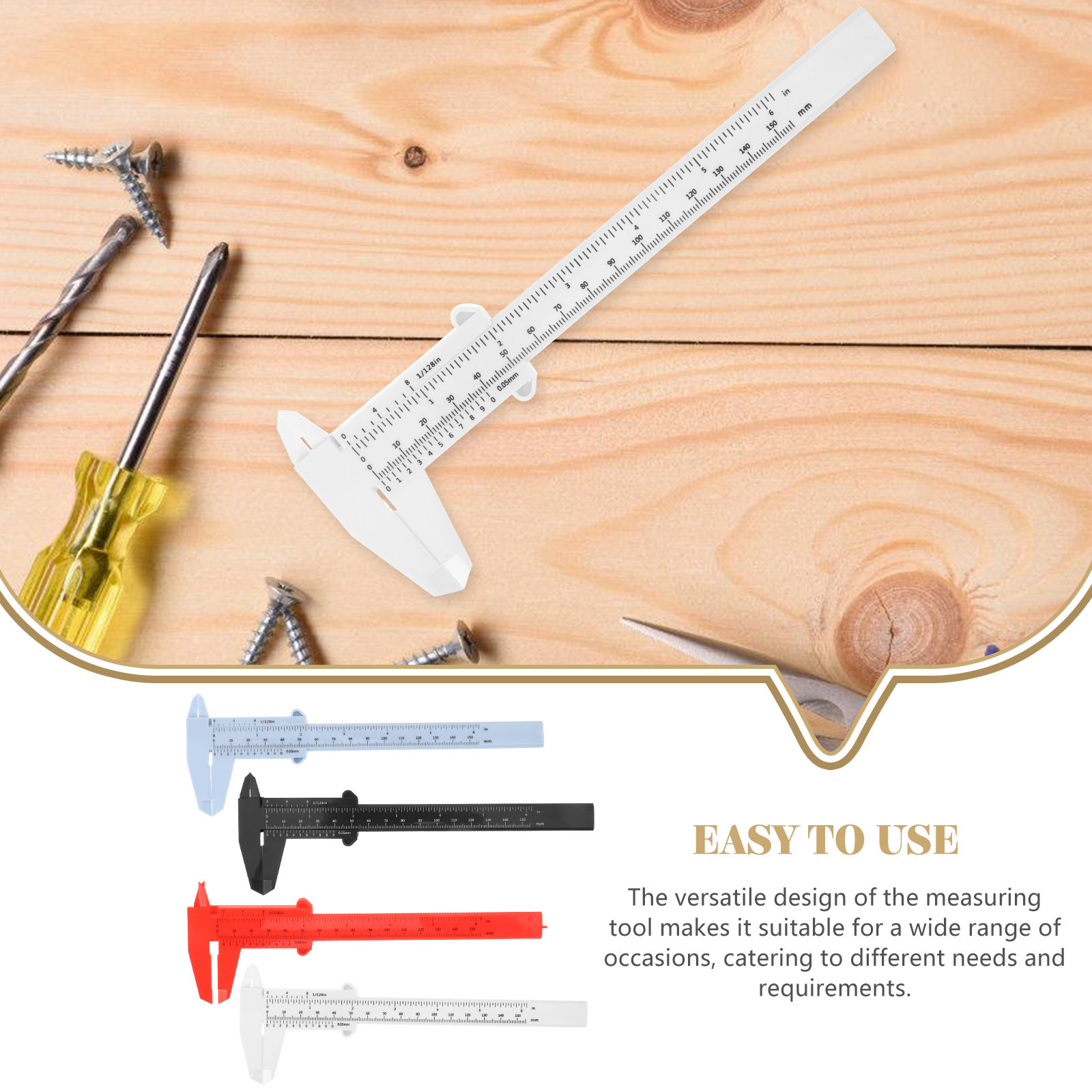4Pcs Plastic Calipers 150Mm No - Workshop Tools Engineering recension och pris