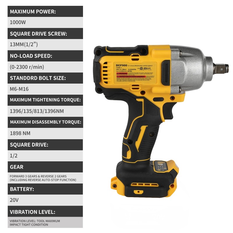 High Torque Cordless Impact Wr - Workshop Tools Uses recension och pris
