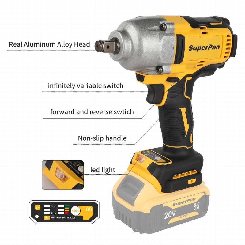 High Torque Cordless Impact Wr - Workshop Tools Uses recension och pris